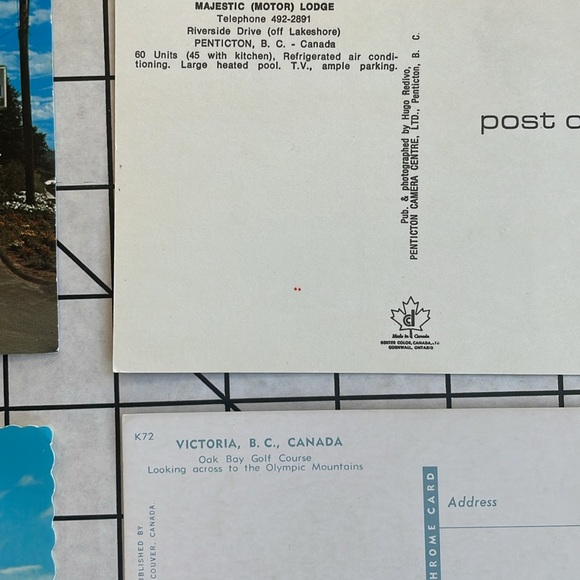 Lot of 12 Vintage Canada Motel & Travel Postcards – 1950s–1970s Chrome Era – BC - Picture 9 of 15